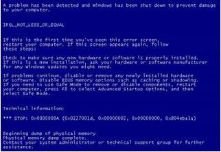 Si të zgjidhim problemin me ekran blu ( Blue Screen )